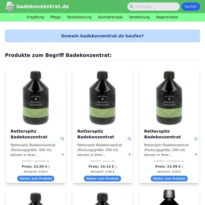 Screenshot badekonzentrat.de