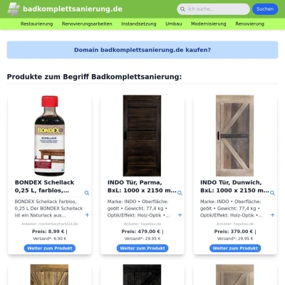Screenshot badkomplettsanierung.de