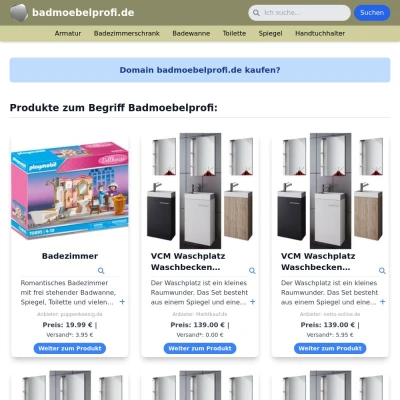 Screenshot badmoebelprofi.de