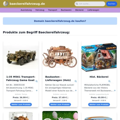 Screenshot baeckereifahrzeug.de