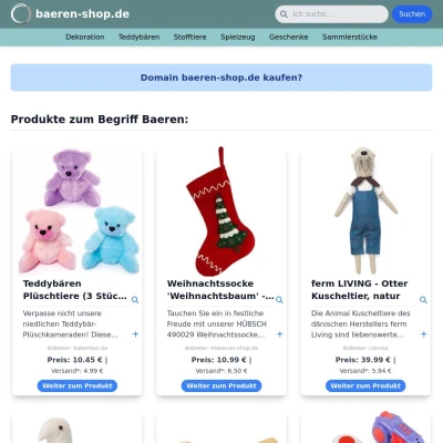 Screenshot baeren-shop.de