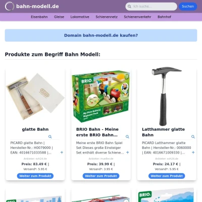 Screenshot bahn-modell.de
