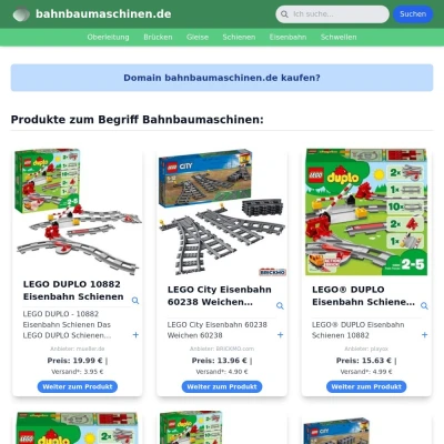 Screenshot bahnbaumaschinen.de
