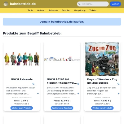 Screenshot bahnbetrieb.de