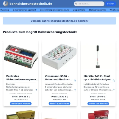 Screenshot bahnsicherungstechnik.de