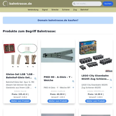 Screenshot bahntrasse.de