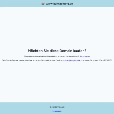 Screenshot bahnzeitung.de