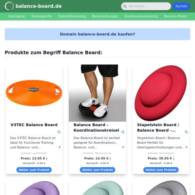 Screenshot balance-board.de