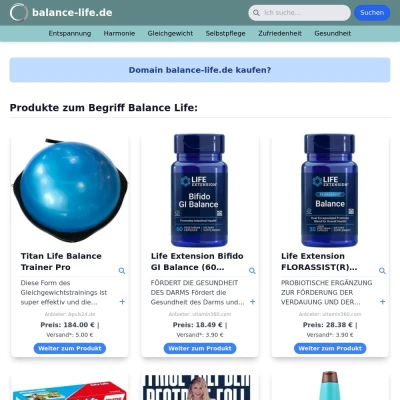 Screenshot balance-life.de