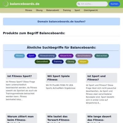 Screenshot balanceboards.de