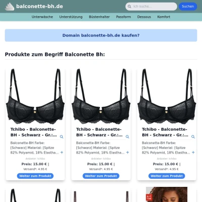 Screenshot balconette-bh.de