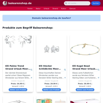 Screenshot balearenshop.de