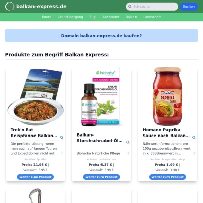 Screenshot balkan-express.de