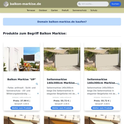 Screenshot balkon-markise.de
