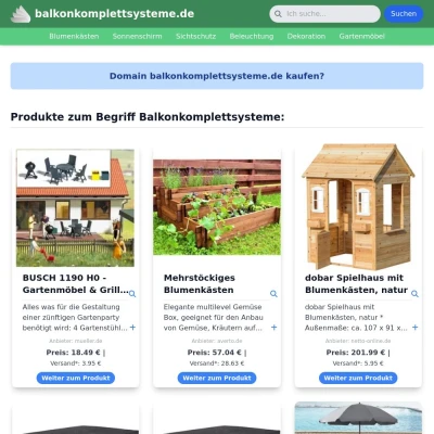 Screenshot balkonkomplettsysteme.de