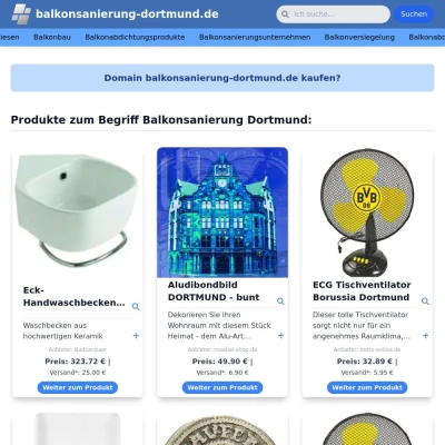 Screenshot balkonsanierung-dortmund.de