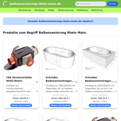 Screenshot balkonsanierung-rhein-main.de
