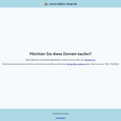 Screenshot ballon-shop.de