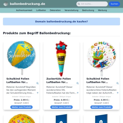Screenshot ballonbedruckung.de