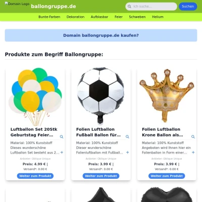 Screenshot ballongruppe.de