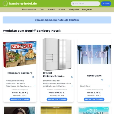 Screenshot bamberg-hotel.de