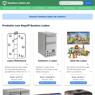 Screenshot bambus-laden.de