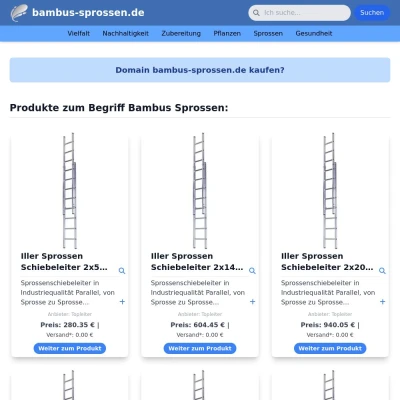 Screenshot bambus-sprossen.de