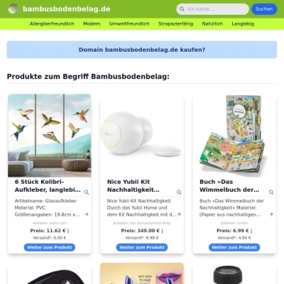 Screenshot bambusbodenbelag.de