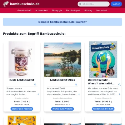 Screenshot bambusschule.de