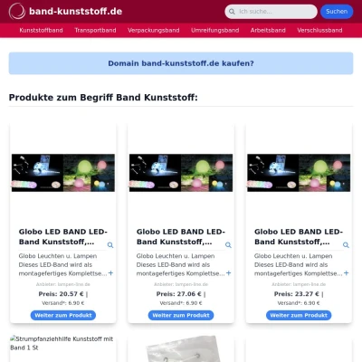 Screenshot band-kunststoff.de