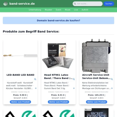 Screenshot band-service.de