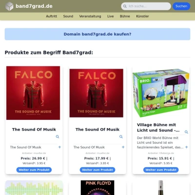 Screenshot band7grad.de