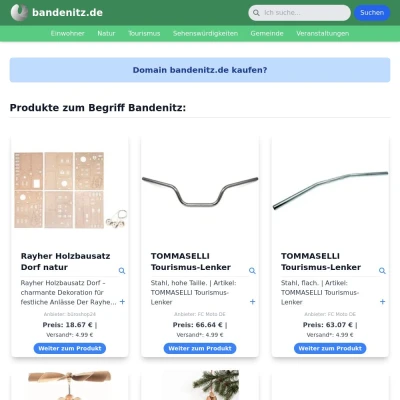 Screenshot bandenitz.de