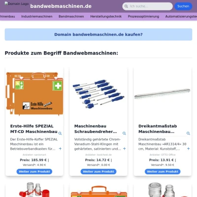 Screenshot bandwebmaschinen.de