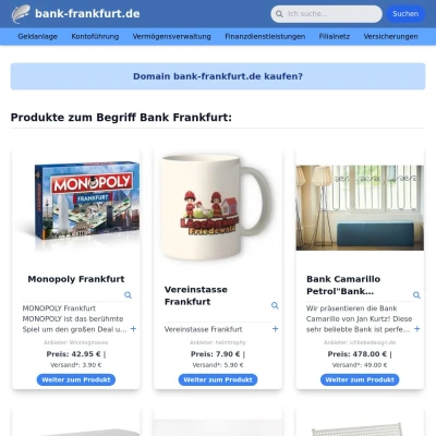 Screenshot bank-frankfurt.de