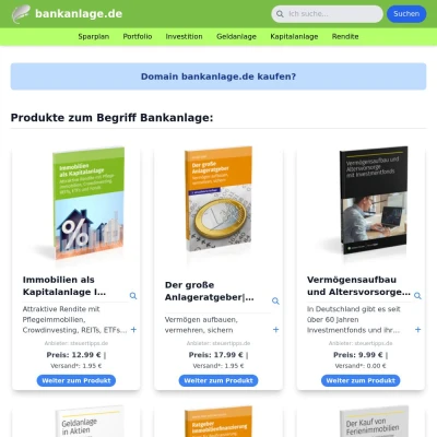 Screenshot bankanlage.de