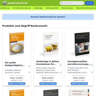 Screenshot bankconsult.de