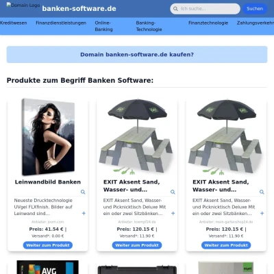 Screenshot banken-software.de