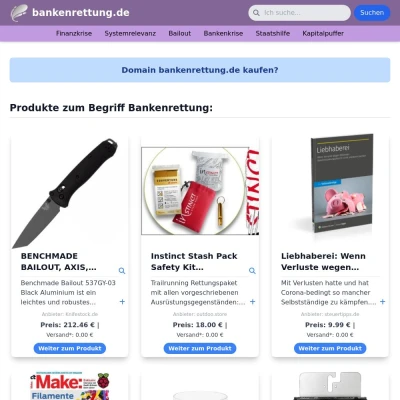 Screenshot bankenrettung.de