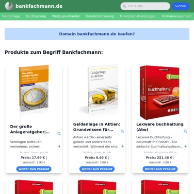 Screenshot bankfachmann.de