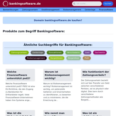 Screenshot bankingsoftware.de