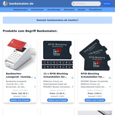 Screenshot bankomaten.de