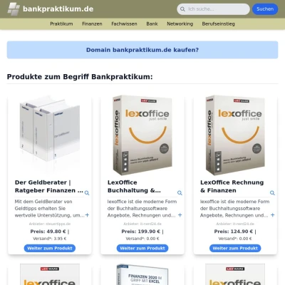 Screenshot bankpraktikum.de