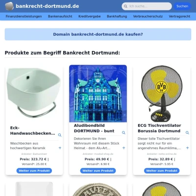 Screenshot bankrecht-dortmund.de