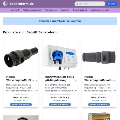 Screenshot bankreform.de