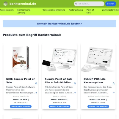 Screenshot bankterminal.de