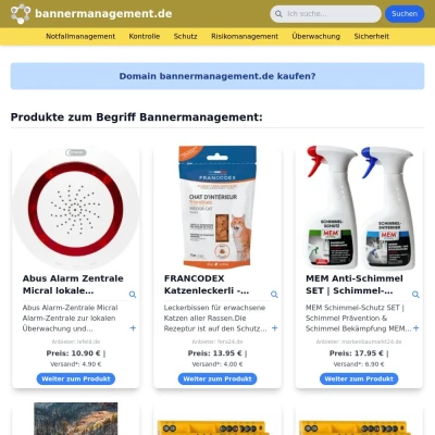 Screenshot bannermanagement.de