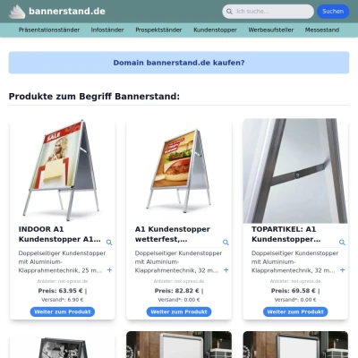 Screenshot bannerstand.de