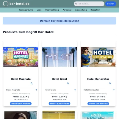 Screenshot bar-hotel.de