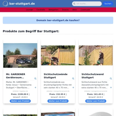 Screenshot bar-stuttgart.de